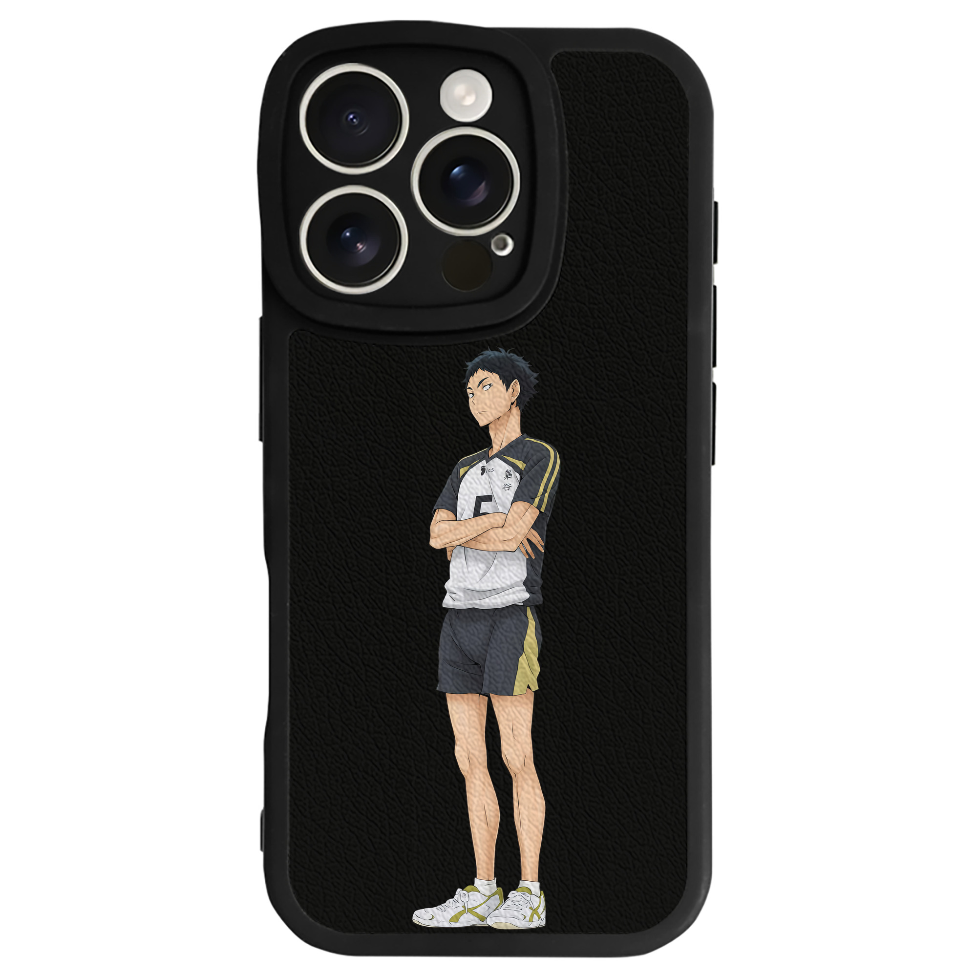 （画像用） ハイキュー!! Haikyu!! 【iPhone 16シリーズ対応】シリコンスマホケース（レザー調） 材質：シリコン